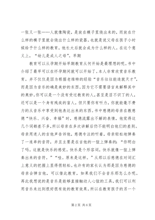 早期教育学习感想 (2).docx