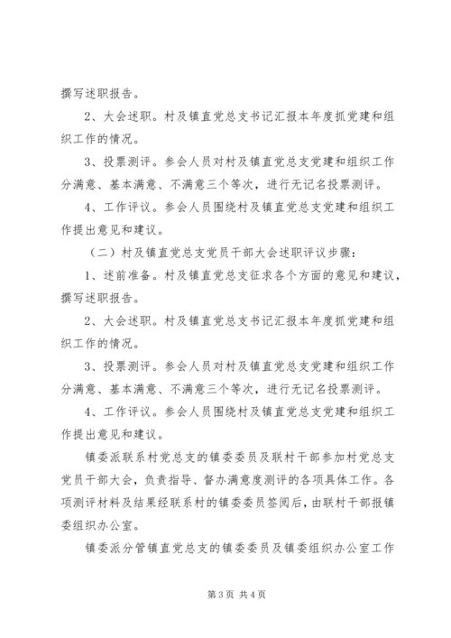 镇委办党组双述双评实施方案.docx