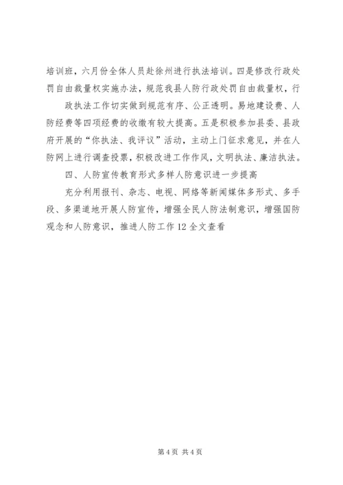 人防办工作总结定稿.docx