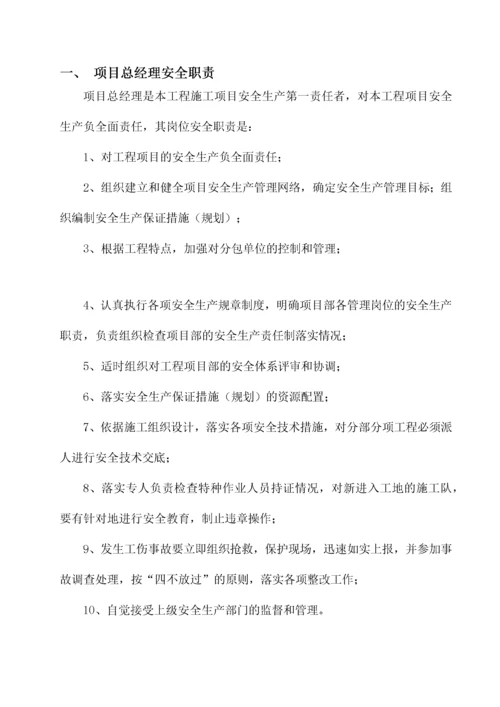 某公司各级人员安全生产岗位责任制.docx