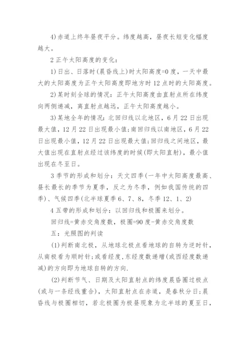 高考自然地理知识点总结.docx