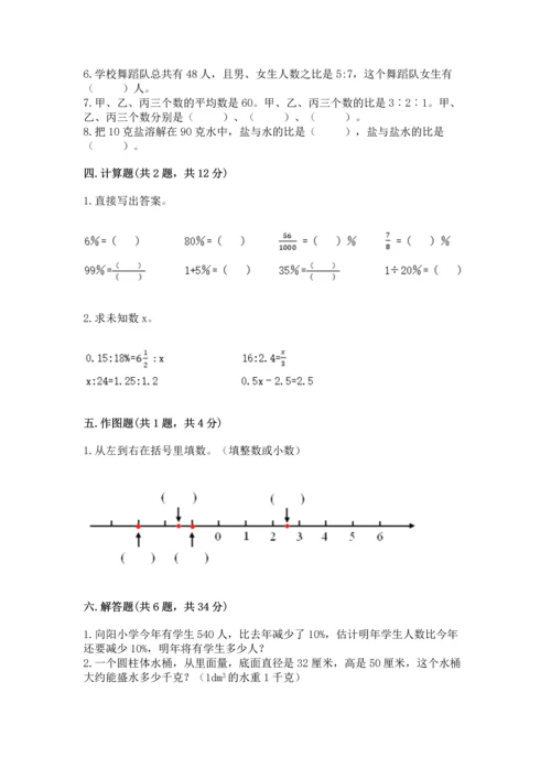 人教版六年级下册数学期末测试卷汇总.docx