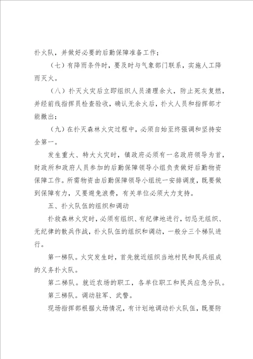 扑救森林火灾中的安全工作