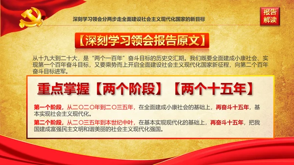 学习贯彻落实十九大报告精神PPT模板课件