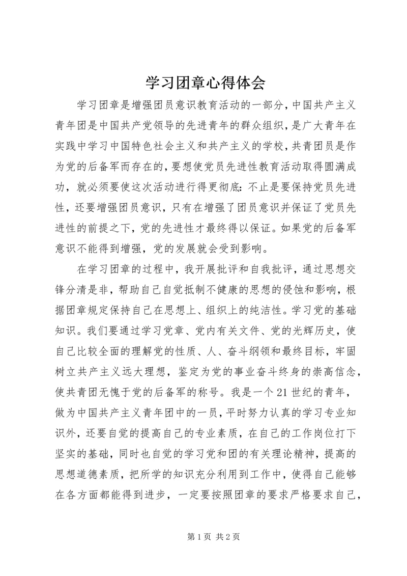 学习团章心得体会 (3).docx