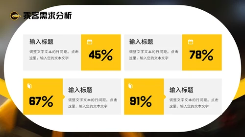 出租车行业年终工作总结报告通用PPT模板