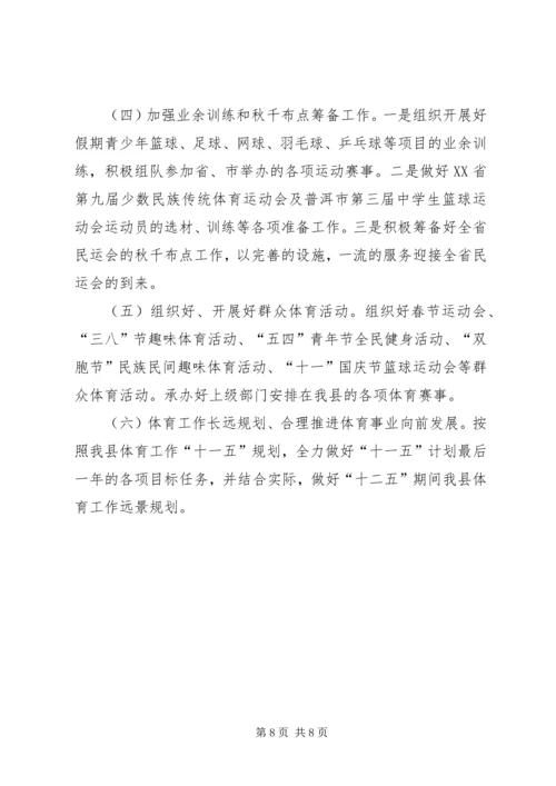 文化体育局工作总结及工作计划 (3).docx