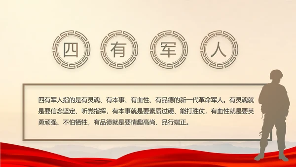 八一部队党课青春梦强军梦年年终总结PPT