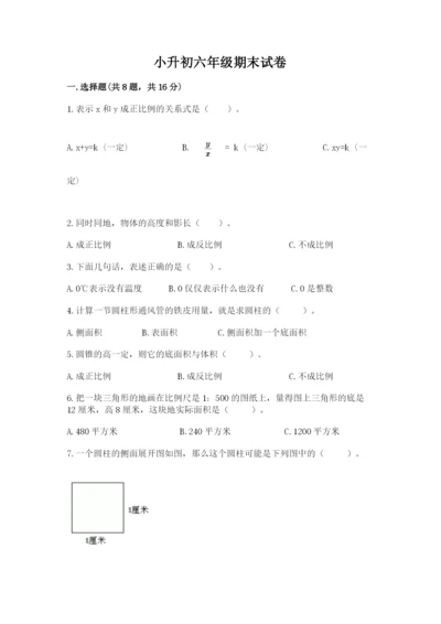 小升初六年级期末试卷必考.docx