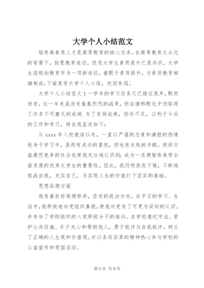 大学个人小结范文.docx