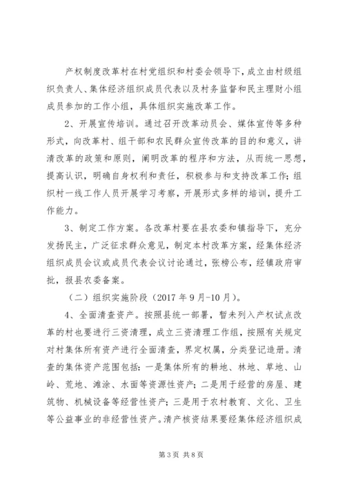 镇农村集体产权制度改革工作实施方案.docx