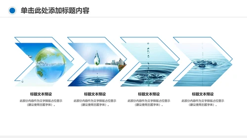 保护环境节约用水绿色环保污水处理PPT