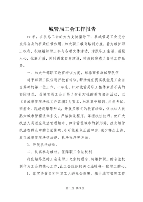 城管局工会工作报告 (2).docx