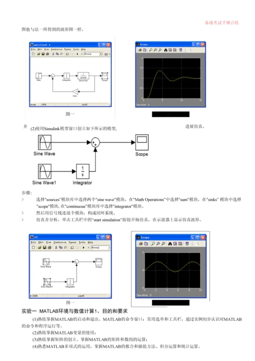 matlab实验(西北农林科技大学)归纳.docx