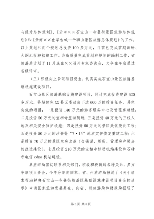 旅游事业局工作总结及工作计划.docx