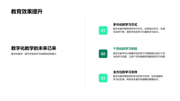 教学革新路向数字PPT模板