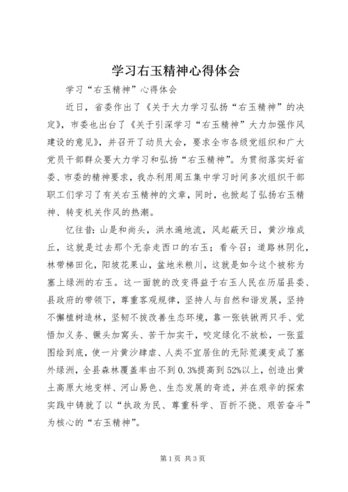 学习右玉精神心得体会 (2).docx