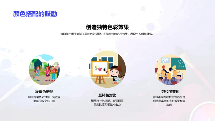色彩理论及运用PPT模板