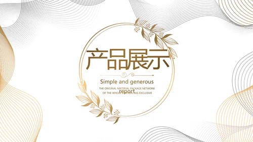 简约大气公司产品介绍宣传通用PPT