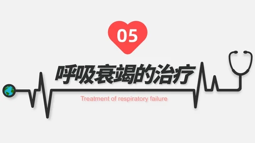红白色渐变色简约风格呼吸衰竭医护工作人员培训PPT