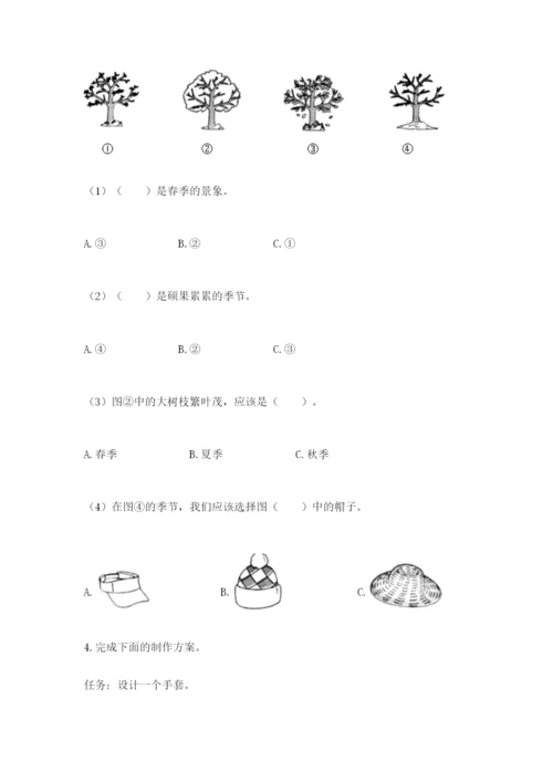 教科版二年级上册科学期末考试试卷含答案（能力提升）.docx