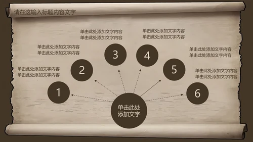 复古古韵中国风卷轴ppt动态模板