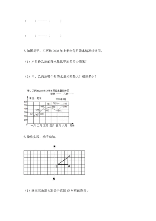 人教版五年级下册数学期末测试卷及参考答案（最新）.docx