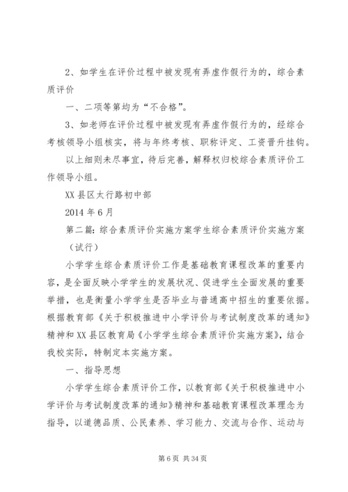 综合素质评价实施方案.docx