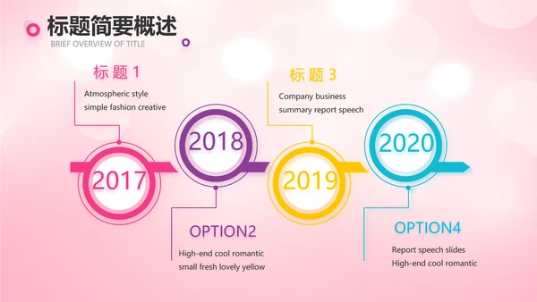 粉色卡通公司10周年庆ppt活动策划方案