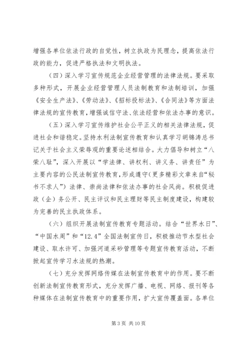 法制宣传教育和依法治理工作第五个五年规划 (5).docx