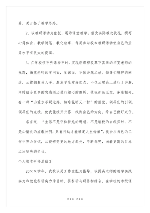 2022个人校本研修总结.docx