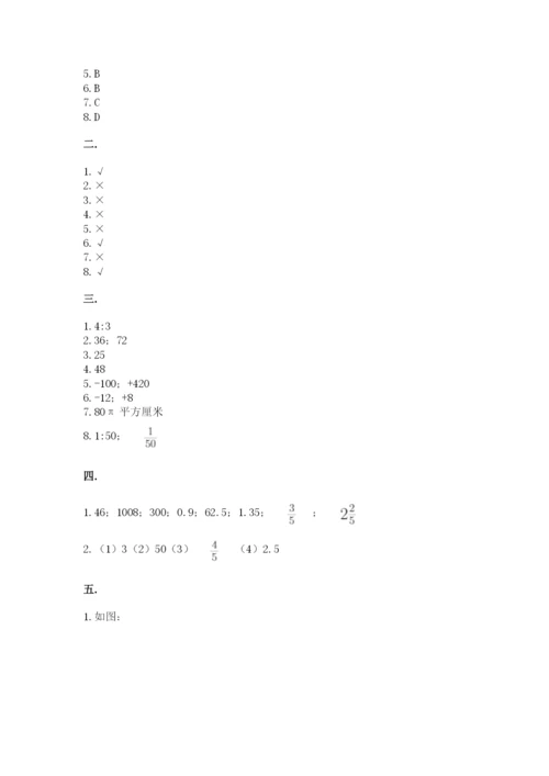 人教版数学小升初模拟试卷附完整答案（易错题）.docx