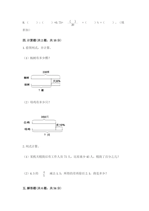 北京版六年级下册数学期中测试卷含答案【能力提升】.docx