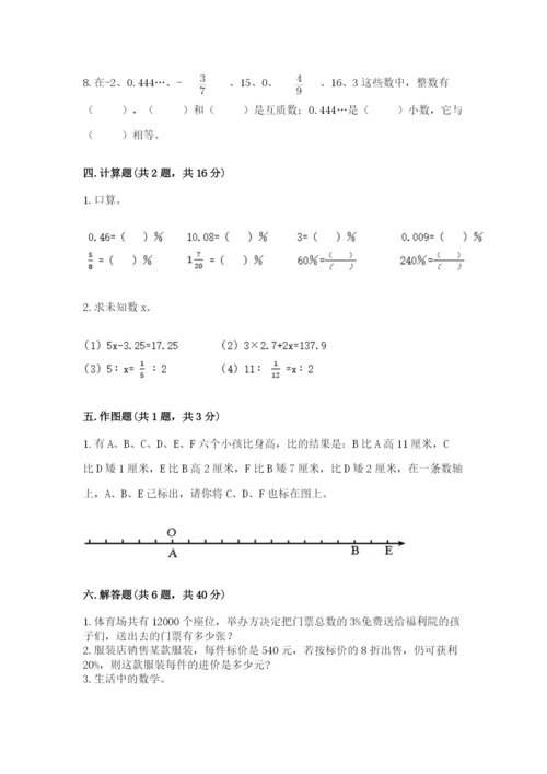 人教版六年级下册数学期末测试卷附完整答案【精品】.docx