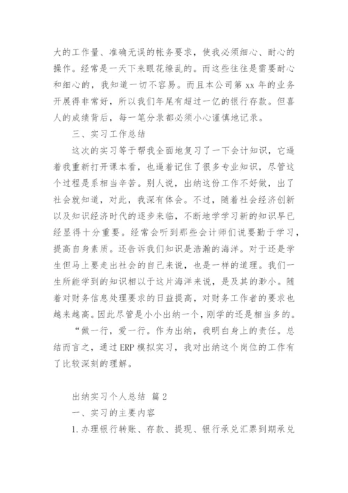 出纳实习个人总结.docx