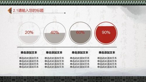 中国风书法水墨风通用PPT模板
