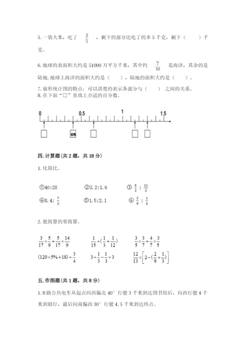 小学六年级数学上册期末考试卷含答案【基础题】.docx