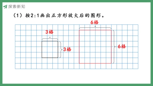 新人教版数学六年级下册4.3.4  图形的放大与缩小课件