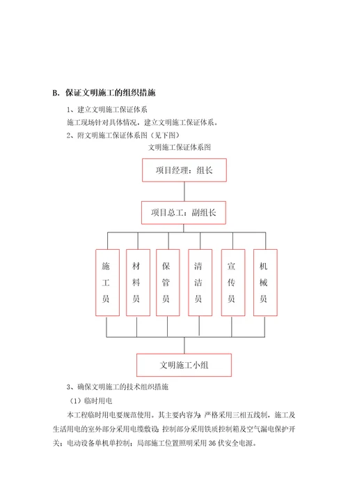安全文明管理体系与措施