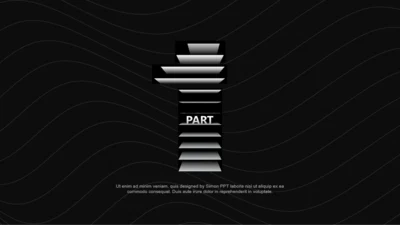 章节页-创意风公司年度工作总结报告PPT素材下载