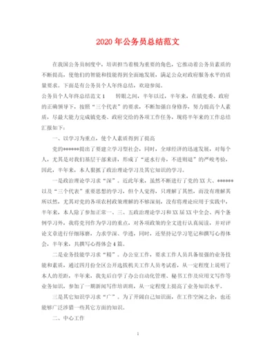 精编之年公务员总结范文.docx