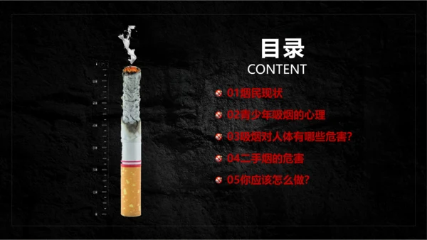 吸烟有害健康世界无烟日主题教育PPT课件