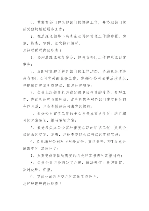 总经理助理岗位职责.docx