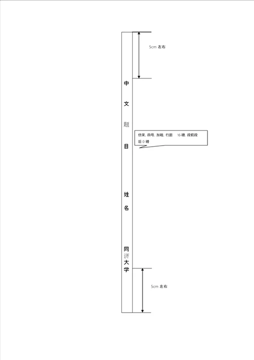 同济大学论文格式模板