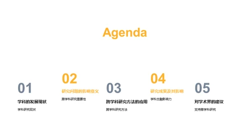跨学科研究之旅