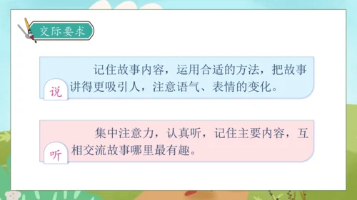 【核心素养】部编版语文三年级下册-口语交际-趣味故事会（课件）