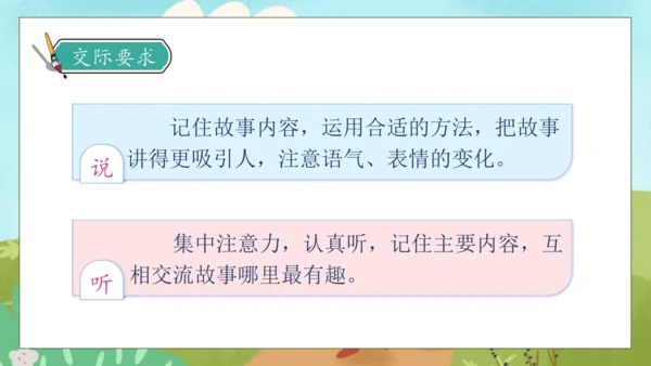 【核心素养】部编版语文三年级下册-口语交际-趣味故事会（课件）