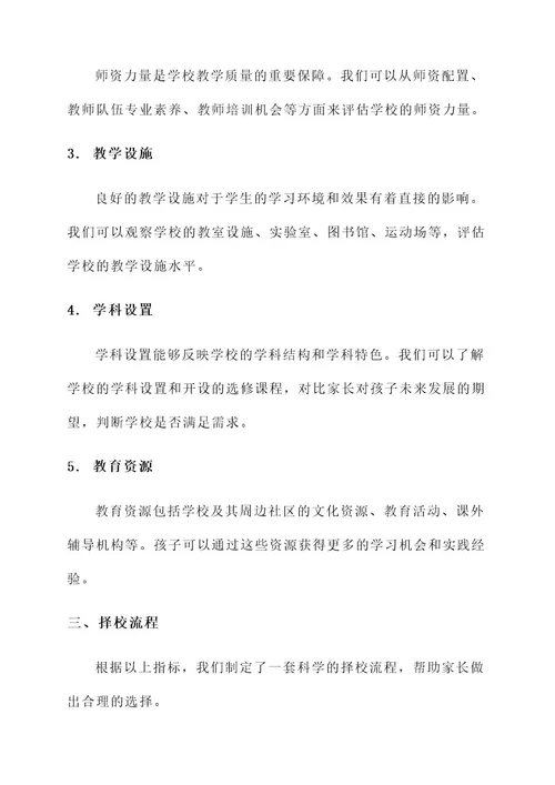 义务教育学段择校方案