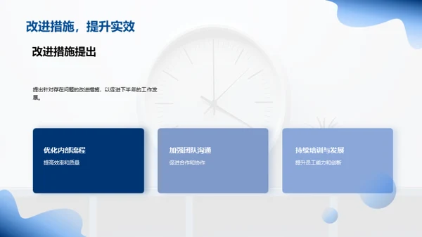半年业绩回顾与展望