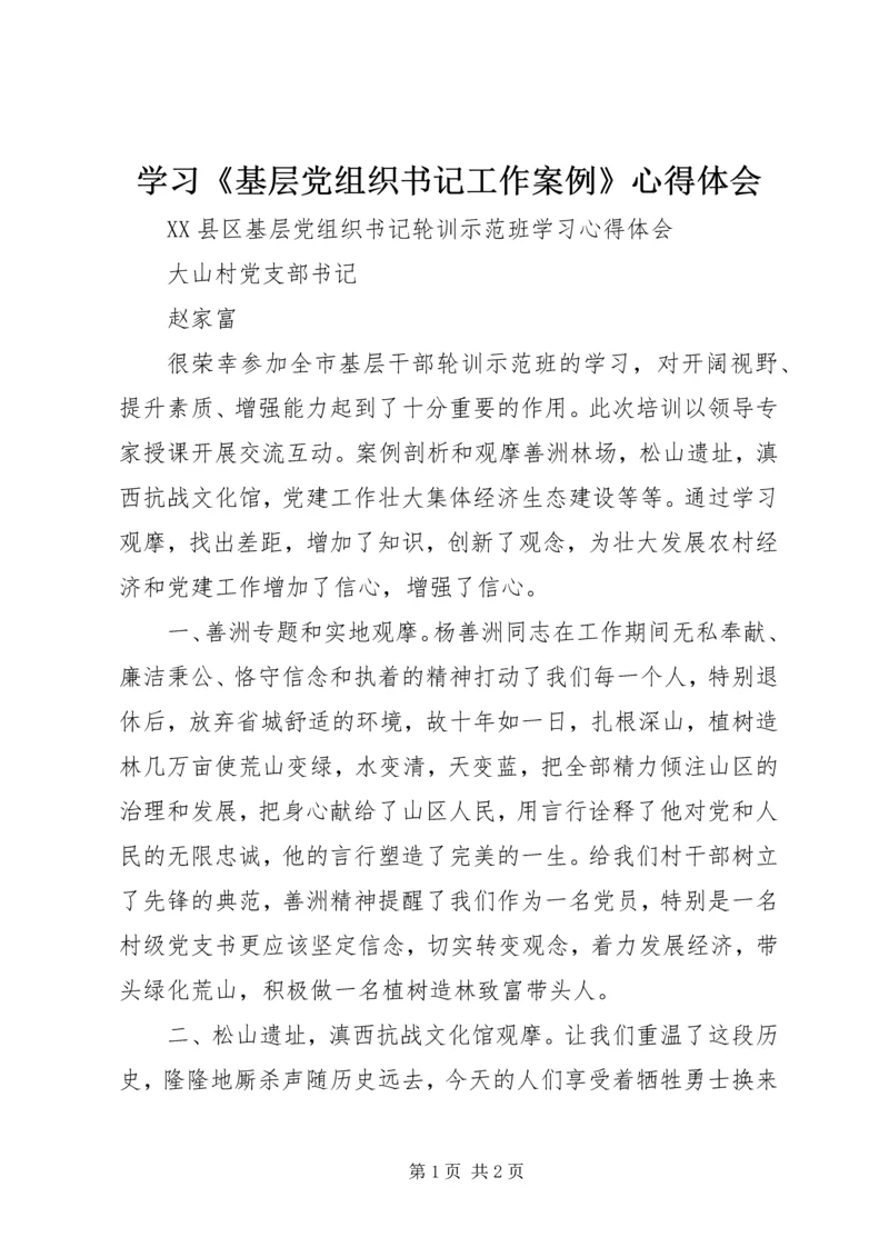 学习《基层党组织书记工作案例》心得体会 (5).docx